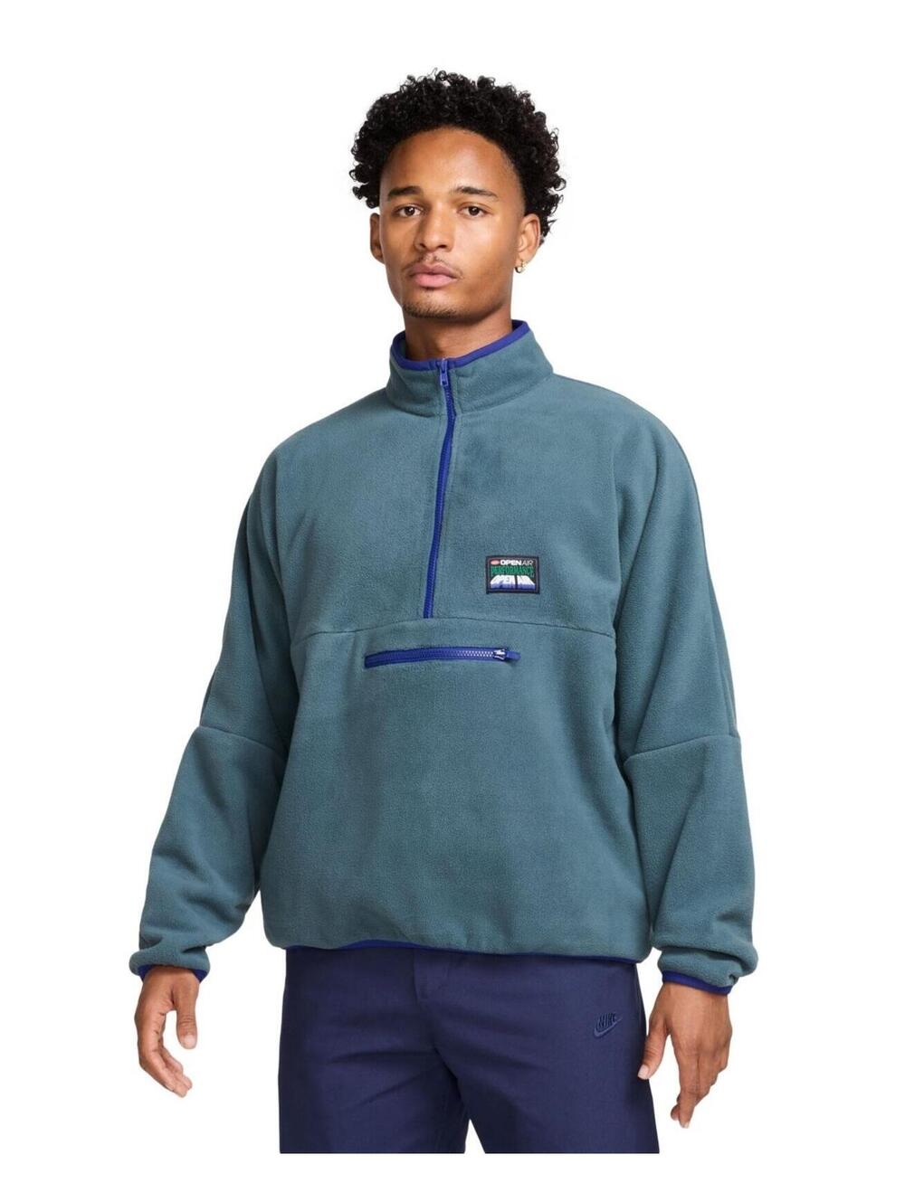 $90 Nike Club 1/2 Zip Pullover Open Air Performance Fleece Men’s Size M